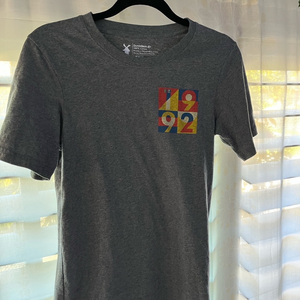 Dutch bros gray 1992 t shirt ! Size small !